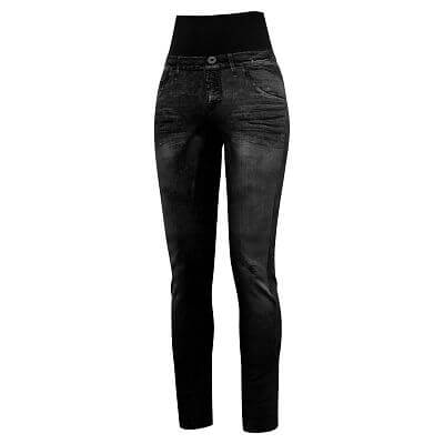 Crazy Idea Pant Sound Woman Print Jeans black
