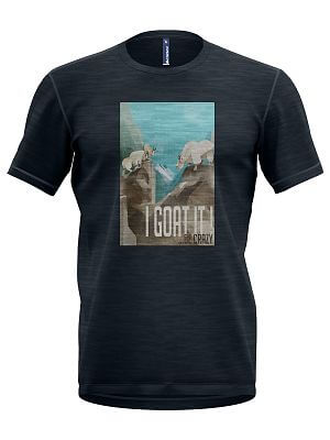 Crazy Idea T-Shirt Joker Man mountain goat