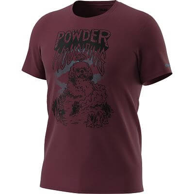 Dynafit 24/7 Artist Series Cotton T-Shirt M burgundy/powder hounding