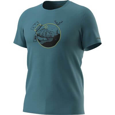 Dynafit 24/7 Artist Series Cotton T-Shirt M mallard blue/bottle