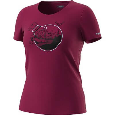 Dynafit 24/7 Artist Series Cotton T-Shirt W beet red/bottle