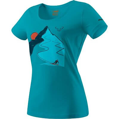 Dynafit 24/7 Artist Series Cotton T-Shirt Women ocean descent