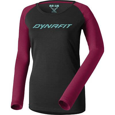 Dynafit 24/7 Long Sleeve Shirt W black out/beet red
