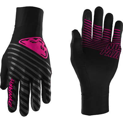 Dynafit Alpine Reflective gloves black out/pink glo