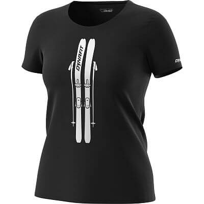 Dynafit Graphic Cotton S/S Tee W black out Skis