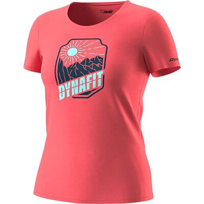 Dynafit Graphic Cotton T-Shirt Women hot coral/badge