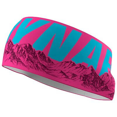 Dynafit Graphic Performance Headband pink glo skyline