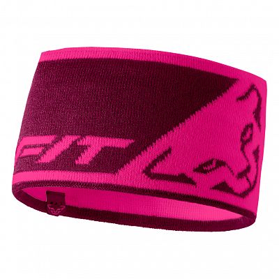 Dynafit Leopard Logo Headband flamingo