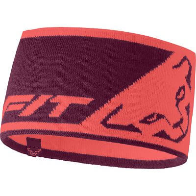 Dynafit Leopard Logo Headband hot coral