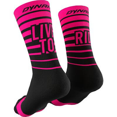 Dynafit Live To Ride Socks pink glo