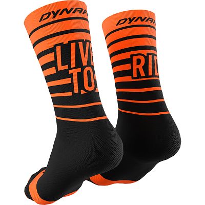 Dynafit Live To Ride Socks shocking orange
