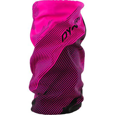 Dynafit Logo Neck Gaiter pink glo/striped