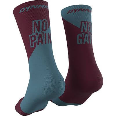 Dynafit No Pain No Gain Socks burgundy/storm blue