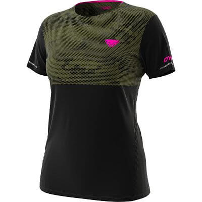 Dynafit Trail Graphic Shirt W winter moss/exagon camo