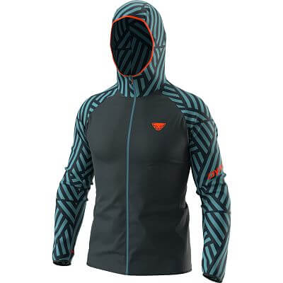 Dynafit Trail Graphic Wind Jacket Men storm blue/razzle dazzle