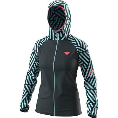 Dynafit Trail Graphic Wind Jacket Women marine blue/razzle dazzle