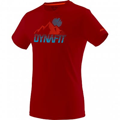 DYNAFIT Transalper Graphic SS Tee M red synthwave