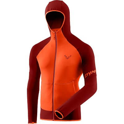 Dynafit Transalper Light Polartec® Hooded Jacket M red dahlia