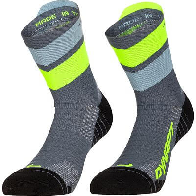 Dynafit Ultra Mid Socks cinder/ultra yellow
