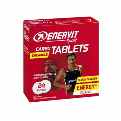Enervit Carbo Tablets - 24 energetických tablet - citrón