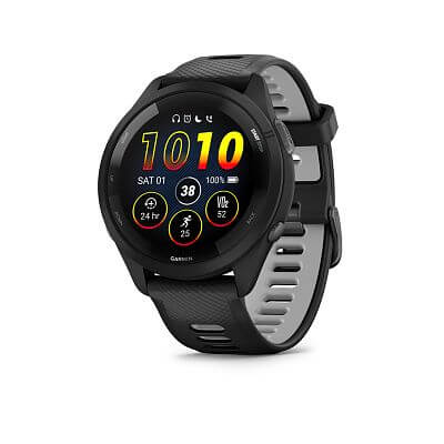 Garmin Forerunner® 265 - luneta Black, pouzdro Black, řemínek silicone Black/Gray