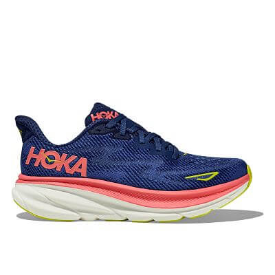 Hoka One One Clifton 9 Wide W evening sky / coral