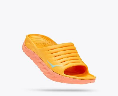 Hoka One One Ora Recovery Slide U amber yellow / shell coral