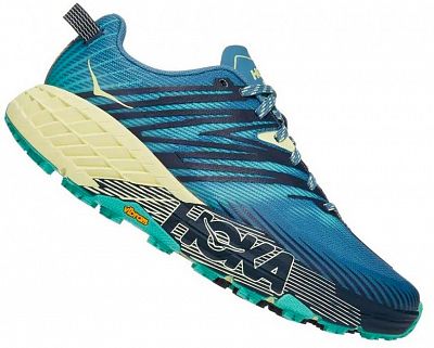 HOKA ONE ONE W Speedgoat 4 WIDE provincial blue / luminary green