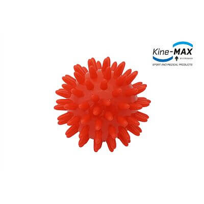 Kine-MAX Pro-Hedgehog Massage Ball - Masážní Míček Ježek 6 cm - červený