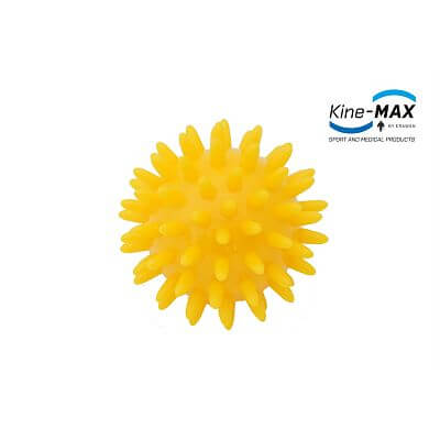 Kine-MAX Pro-Hedgehog Massage Ball - Masážní Míček Ježek 6 cm - žlutý