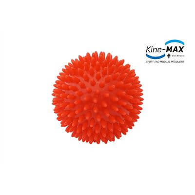 Kine-MAX Pro-Hedgehog Massage Ball - Masážní Míček Ježek 9 cm - červený