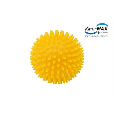 Kine-MAX Pro-Hedgehog Massage Ball - Masážní Míček Ježek 9 cm - žlutý