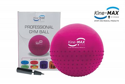 Kine-MAX Professional Gym Ball - Gymnastický Míč 65 cm - růžový