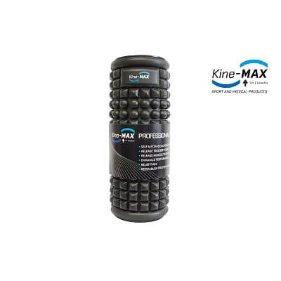 Kine-MAX Professional Massage Foam Roller - Masážní Válec - černá