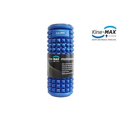 Kine-MAX Professional Massage Foam Roller - Masážní Válec - modrá