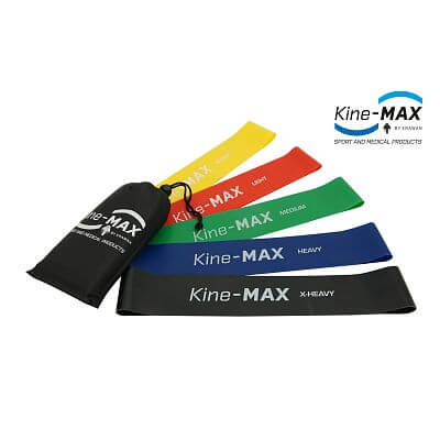 Kine-MAX Professional Mini Loop Resistance Band Kit - Set 5 ks