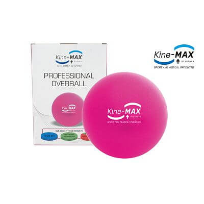 Kine-MAX Professional Overball - Cvičební Míč 25 cm - růžový
