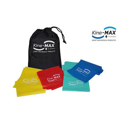 Kine-MAX Professional Resistance Band Kit - Set Posilovacích Gum - Level 1-4