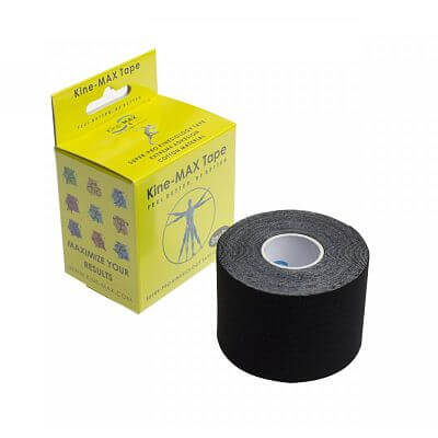 Kine-MAX Tape Super-Pro Cotton - kinesiologický tejp - černý