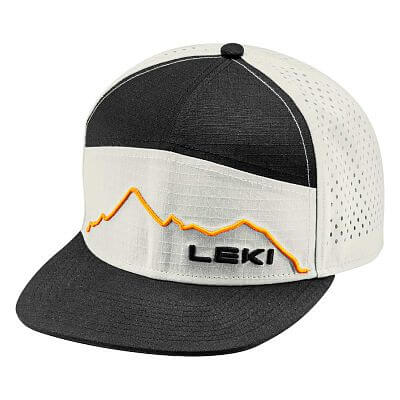 Leki Casual Cap, white-orange-black, one size