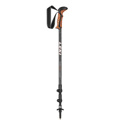 Leki Khumbu Antishock dark anthracite/white/orange - 110-145 cm