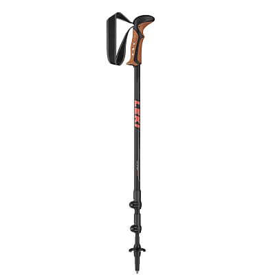 Leki Khumbu Lite black/ fluorescent red/white - 100-135 cm