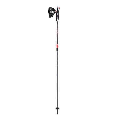 Leki Spin black/white/fluorescent red - 100-130 cm