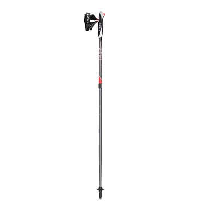 Leki Spin black/white/fluorescent red - 100-130 cm