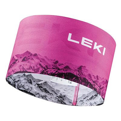 Leki XC Headband neonpink/white