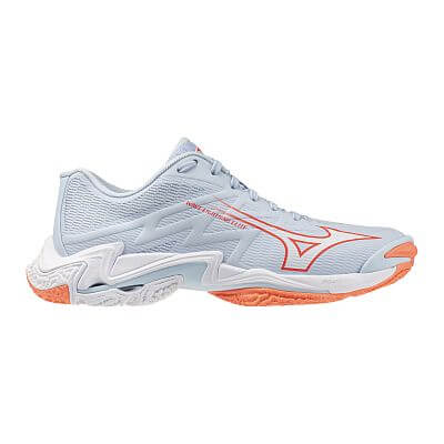 Mizuno Wave Lightning Elite W blue finch/white/lava orange