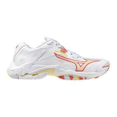 Mizuno Wave Lightning Z8 W white / calypso coral / pale banan