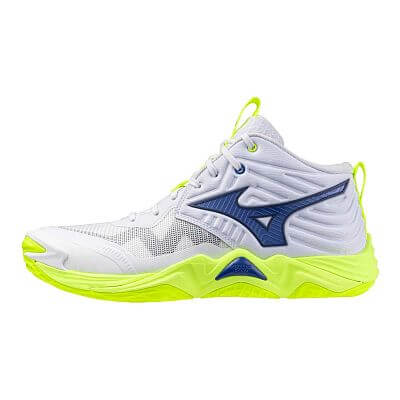 Mizuno Wave Momentum Elite MID U white / lightning yellow / dazzling blue