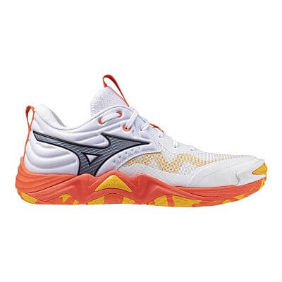 Mizuno Wave Momentum Elite U white / fiery coral 2 / citrus