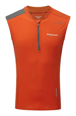 Montane Fang Zip Tank M red